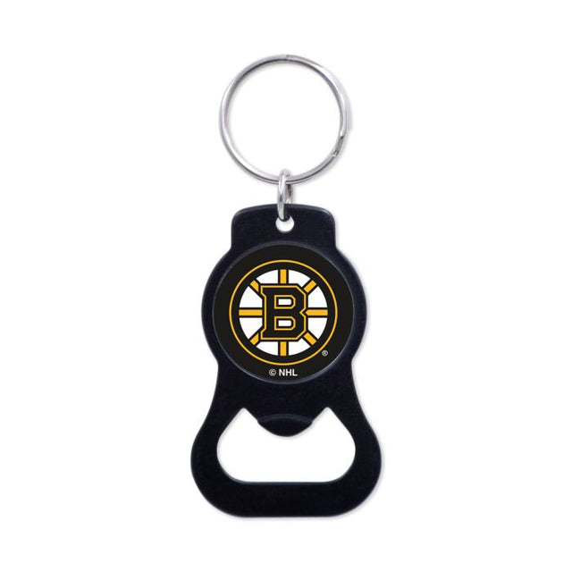 Boston Bruins Black Bottle Opener Key Ring