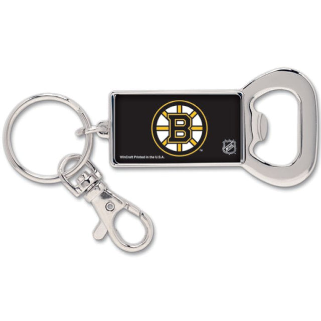 Boston Bruins Bottle Opener Key Ring Rectangle