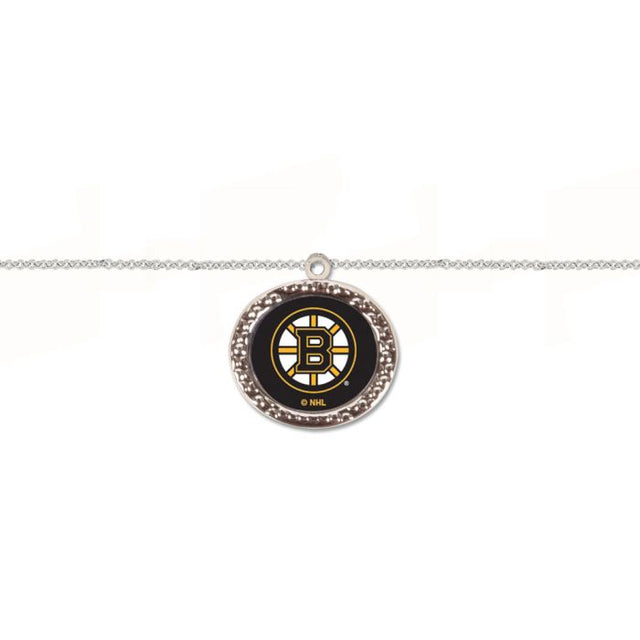 Pulsera de los Boston Bruins con dije en caja de joyería