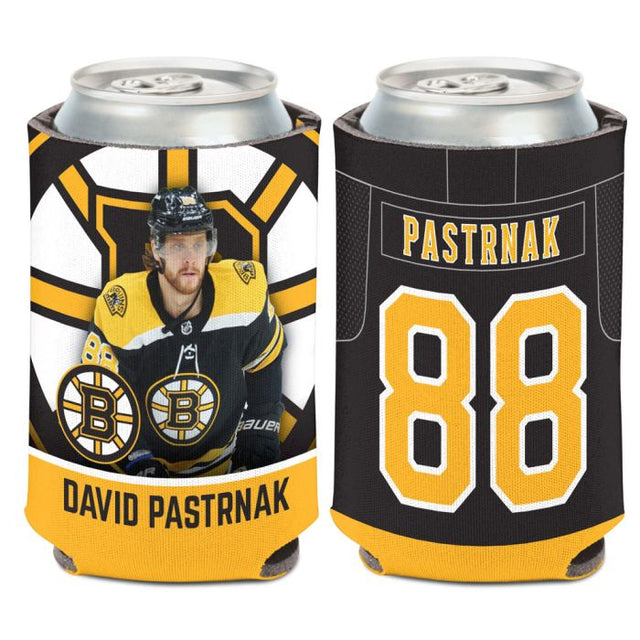 Enfriador de latas Boston Bruins de 12 onzas David Pastrnak