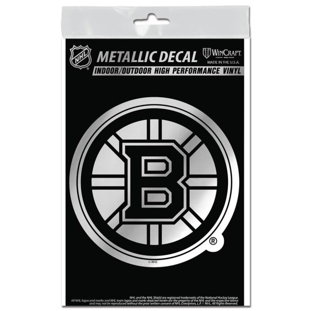 Boston Bruins Decal Metallic 3" x 5"