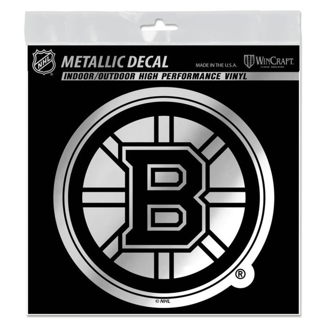 Boston Bruins Decal Metallic 6" x 6"