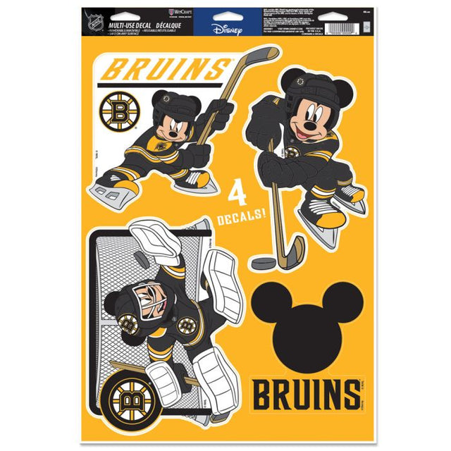 Calcomanía multiusos de los Boston Bruins/Disney de 11" x 17"