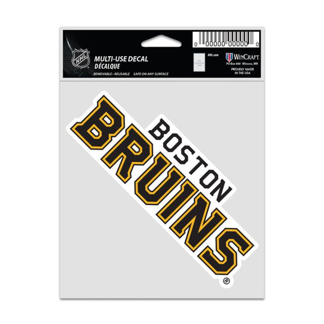 Calcomanías para fanáticos de los Boston Bruins de 3,75" x 5"