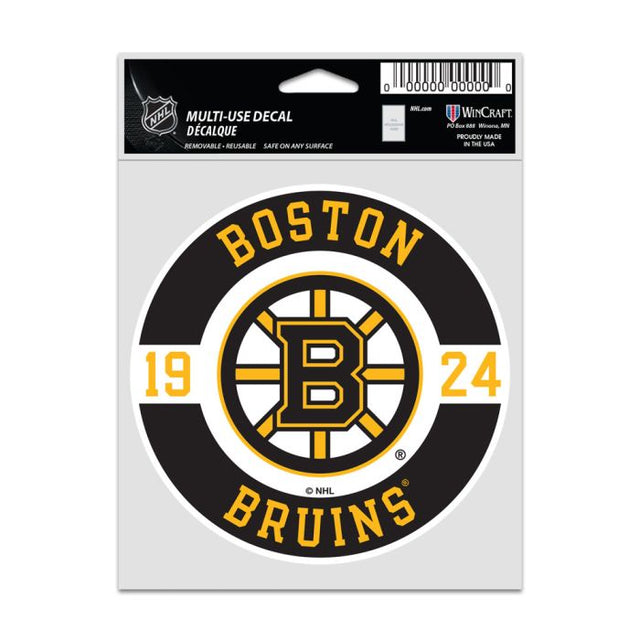 Calcomanías para fanáticos de los Boston Bruins de 3,75" x 5"