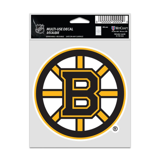 Calcomanías para fanáticos de los Boston Bruins de 3,75" x 5"