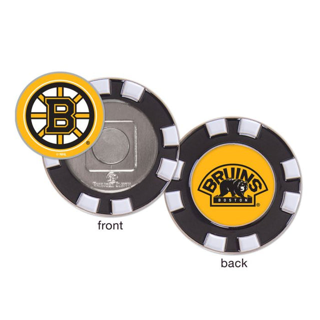 Marcador de fichas de póquer de golf de los Boston Bruins