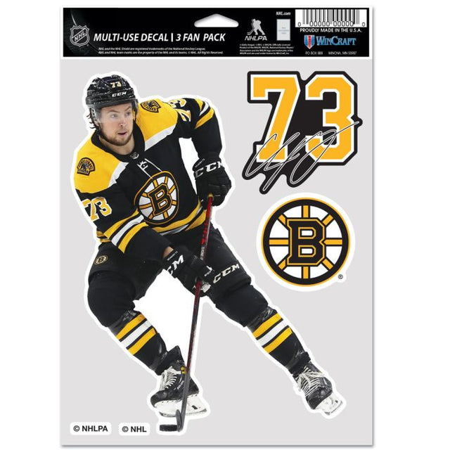 Paquete multiusos para 3 fanáticos de los Boston Bruins Charlie McAvoy