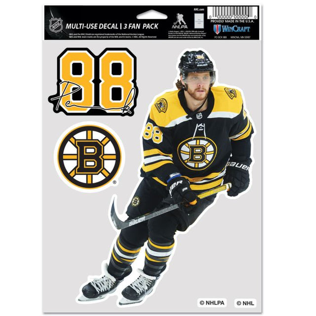 Boston Bruins Multi Use 3 Fan Pack David Pastrnak