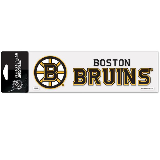 Calcomanías de corte perfecto de los Boston Bruins de 3" x 10"