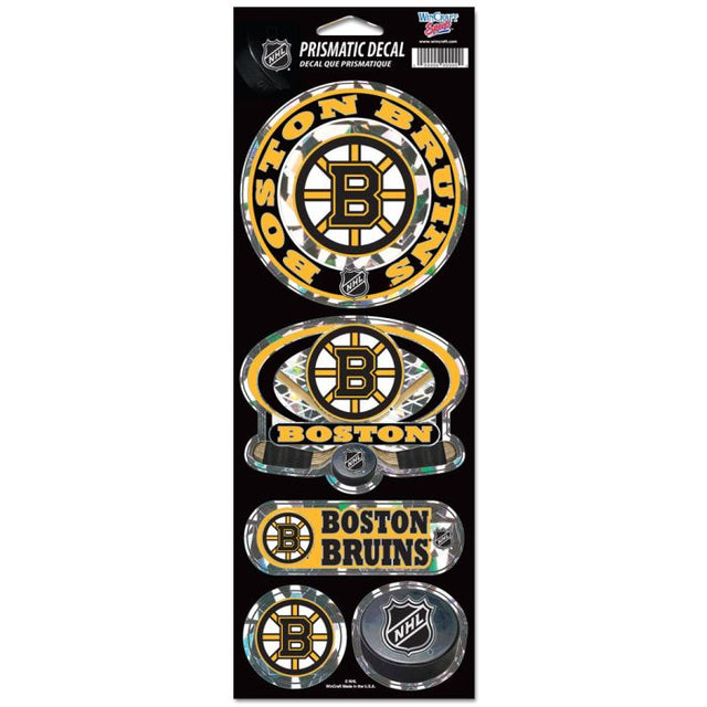 Boston Bruins Prismatic Decal 4" x 11"