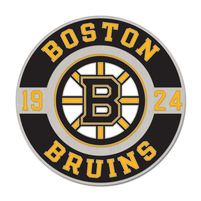 Tarjeta de joyería con pin esmaltado coleccionable ROUND EST de los Boston Bruins