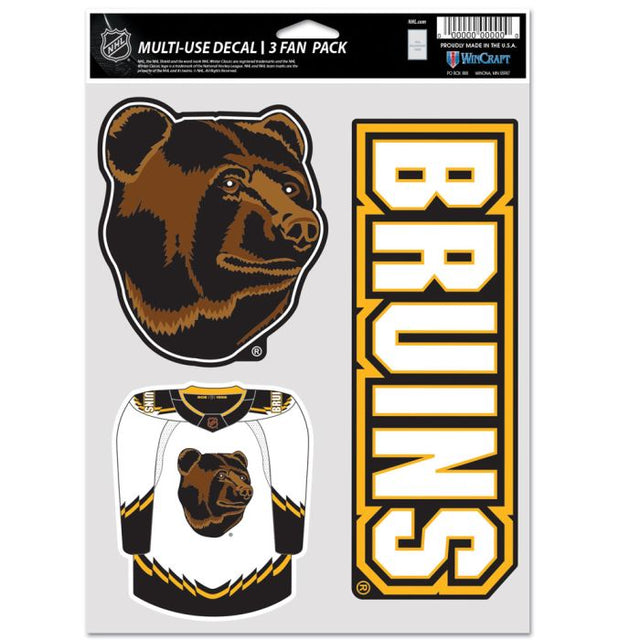 Paquete multiusos para 3 fanáticos de edición especial de los Boston Bruins