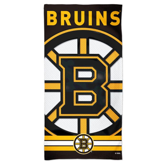 Toalla de playa Spectra de los Boston Bruins de 30" x 60"