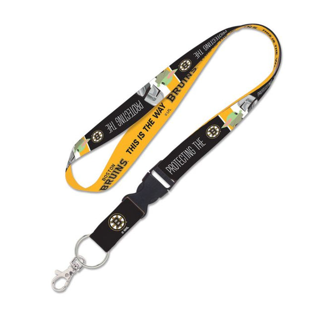 Boston Bruins / Star Wars Mandalorian Lanyard w/detachable buckle 1"