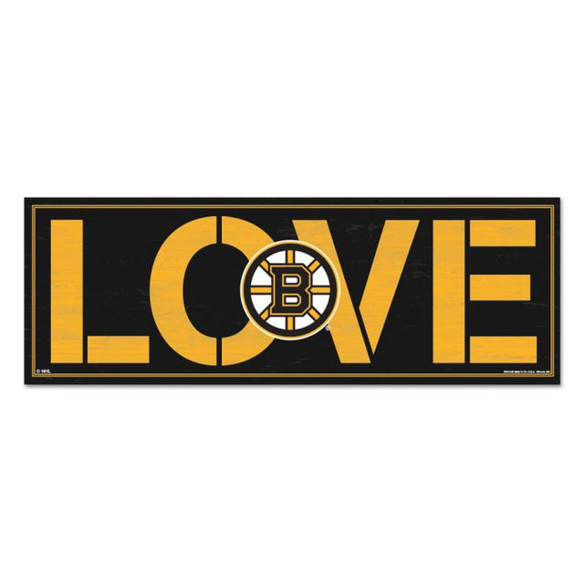 Boston Bruins Wood Sign 8"x23" 1/4" thick