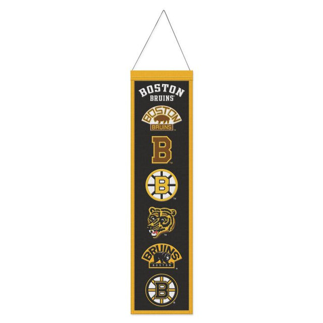 Bandera de lana de los Boston Bruins de 20 x 81 cm