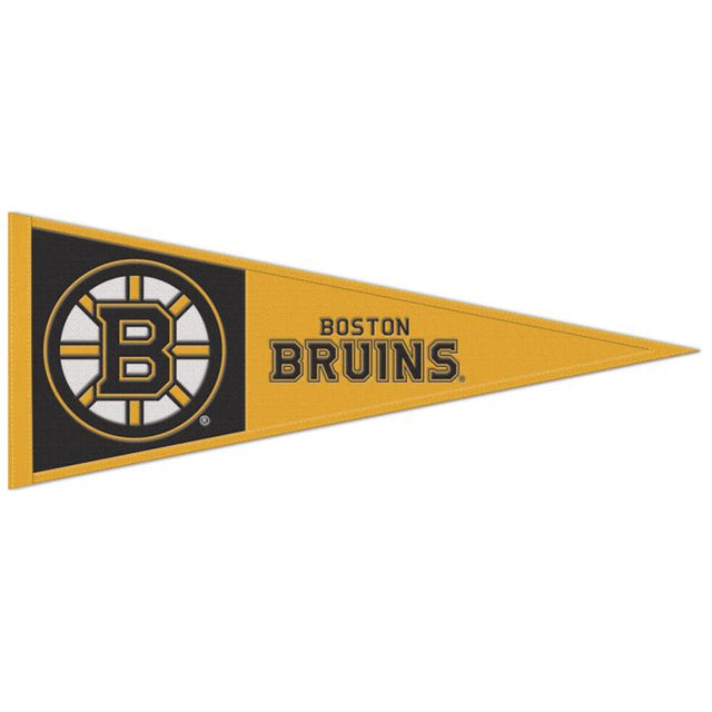 Banderín de lana de los Boston Bruins de 13" x 32"