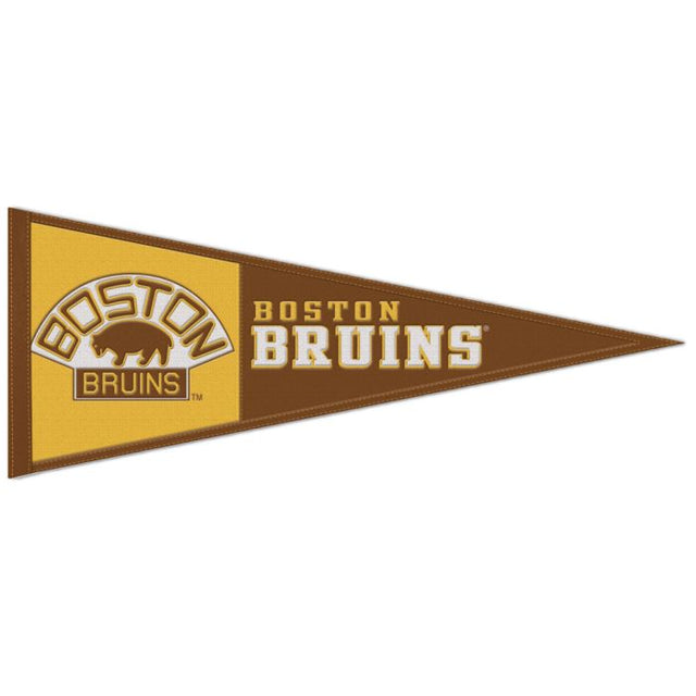 Banderín de lana de los Boston Bruins de 13" x 32"