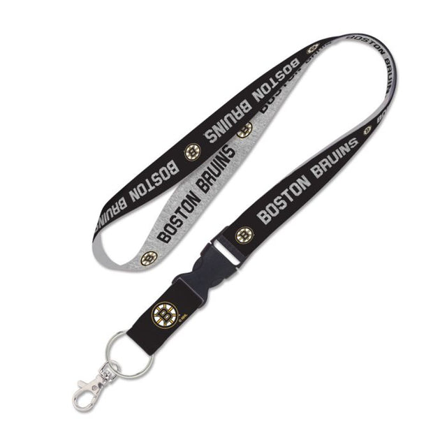 Boston Bruins heather Lanyard w/detachable buckle 1"