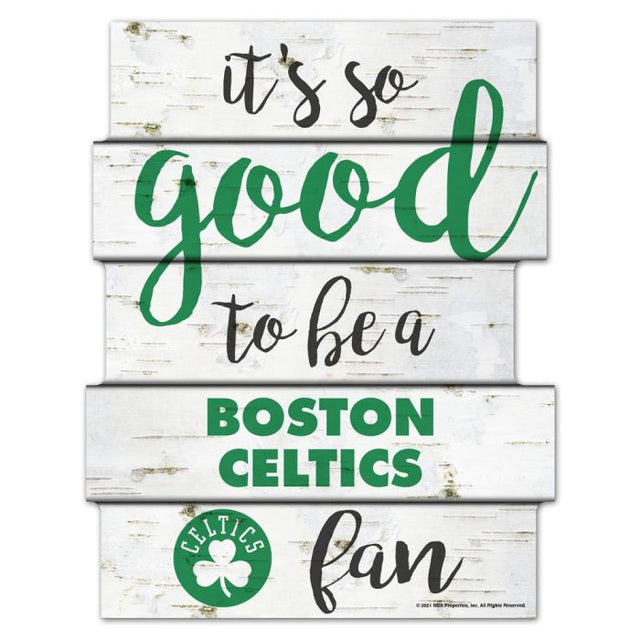 Boston Celtics BIRCH Wood Sign 11"X14"