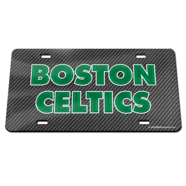 Matrícula acrílica especial de los Boston Celtics CARBON