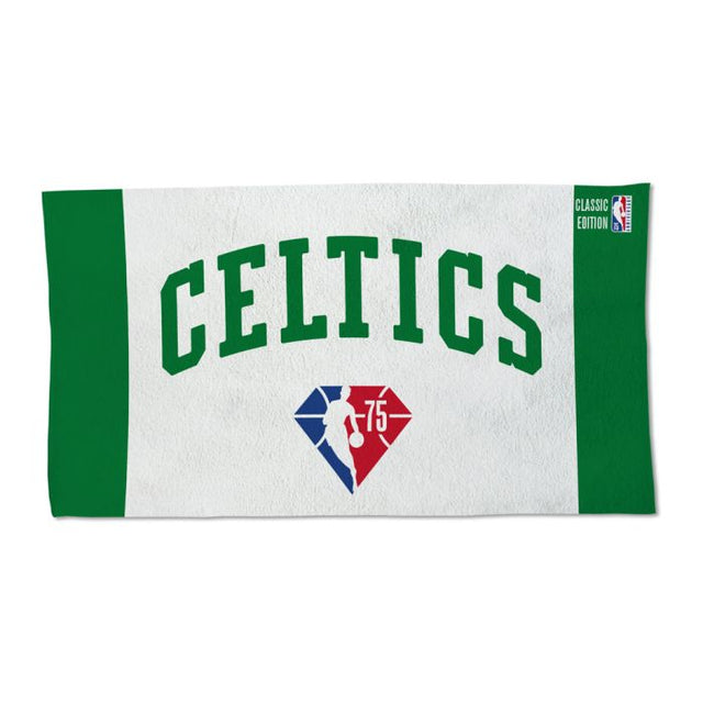 Toalla clásica de vestuario de un solo lado a todo color de los Boston Celtics