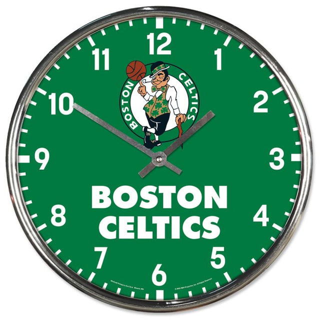 Boston Celtics Chrome Clock