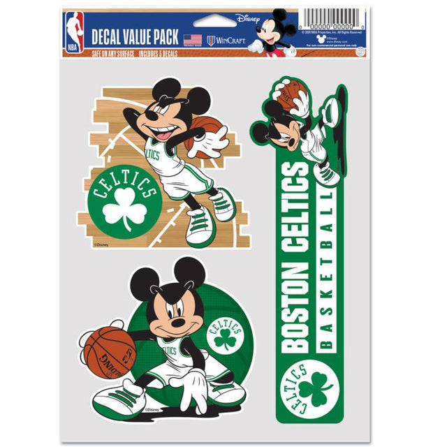 Boston Celtics / Disney Multi Use 3 Fan Pack