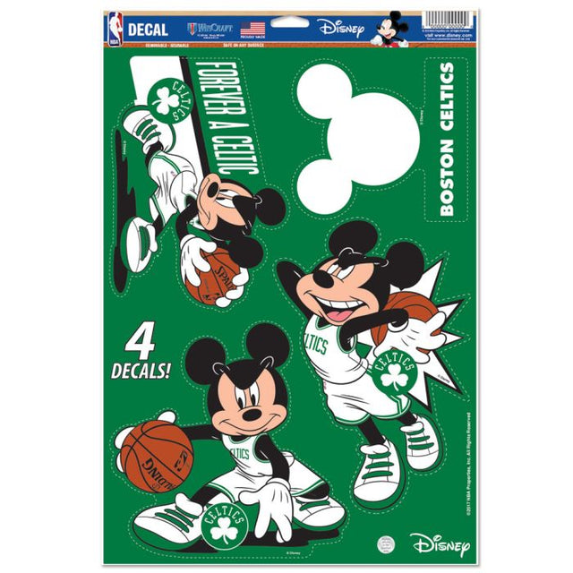 Calcomanía multiusos de Boston Celtics/Disney de 11" x 17"