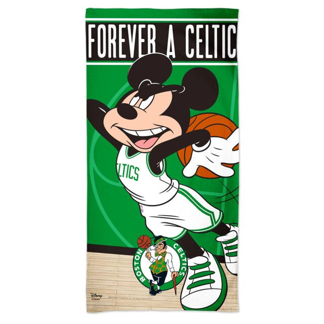 Toalla de playa Spectra de Boston Celtics/Disney de 30" x 60"