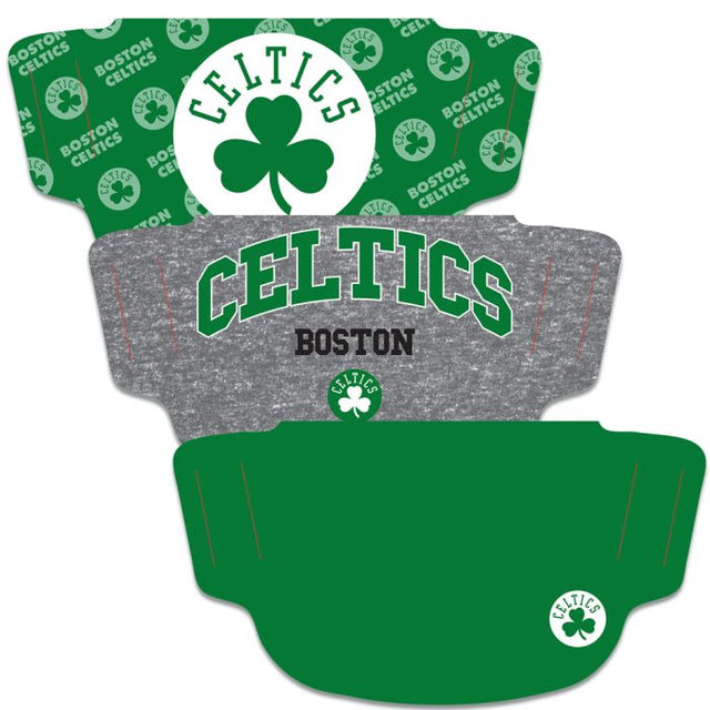 Boston Celtics Fan Mask Face Cover 3 Pack