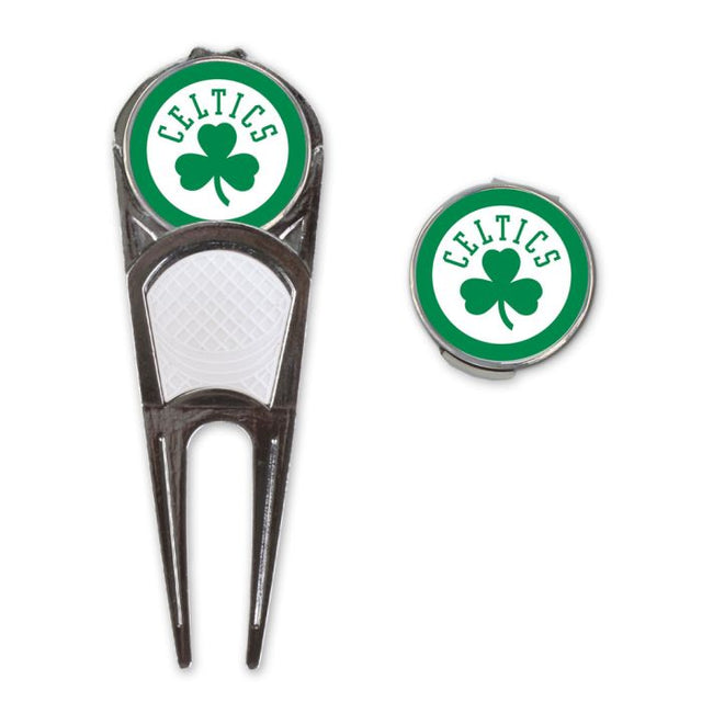 Combo de herramienta/marcador de golf/clip en forma de H de los Boston Celtics*