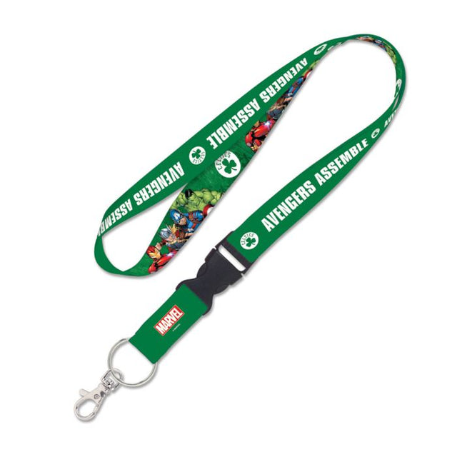 Boston Celtics / Marvel (c) 2022 MARVEL Lanyard w/detachable buckle 1"