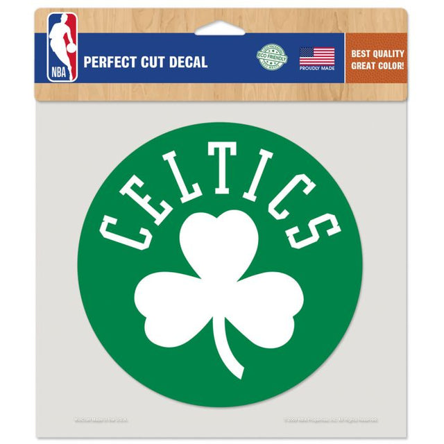 Calcomanía de color de corte perfecto de Boston Celtics de 8" x 8"