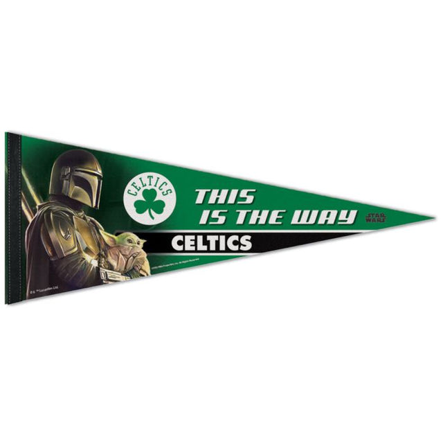 Boston Celtics / Star Wars mandalorian Premium Pennant 12" x 30"