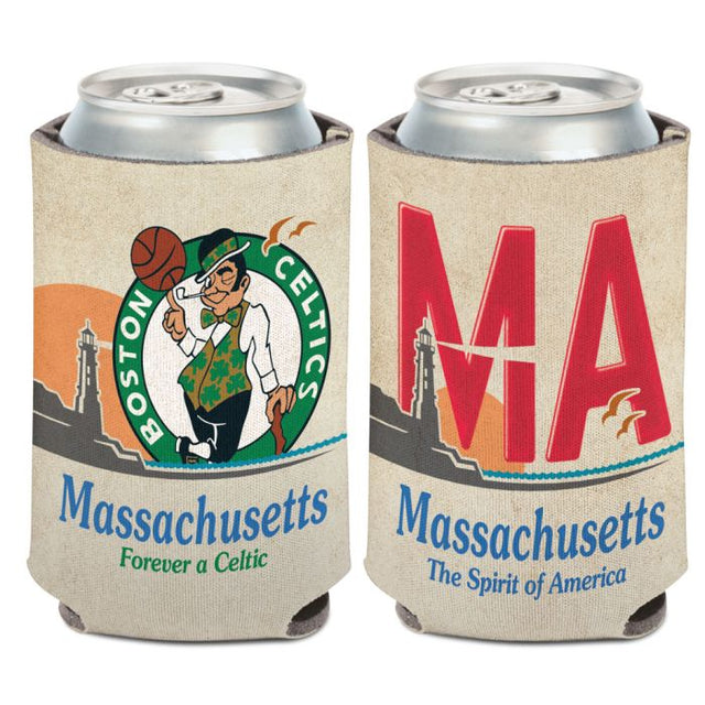 Boston Celtics State Plate Can Cooler 12 oz.