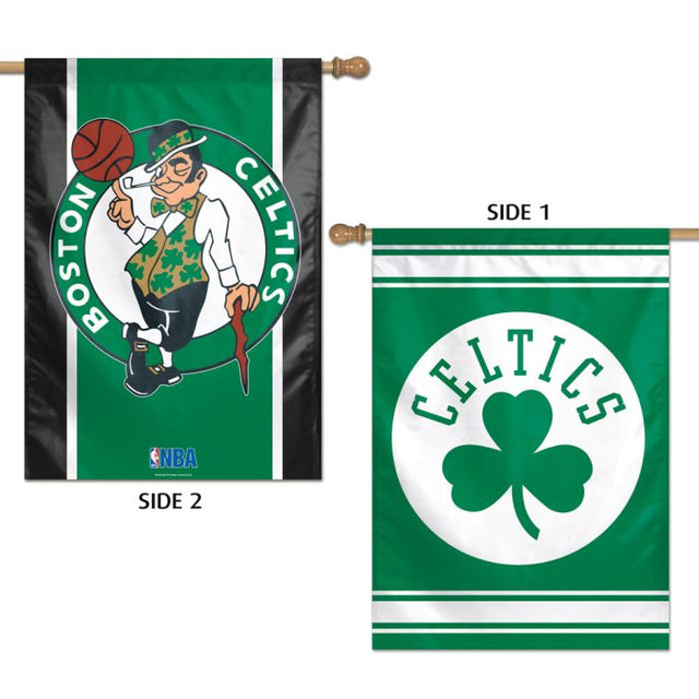 Bandera vertical de los Boston Celtics de 2 lados, 28" x 40"