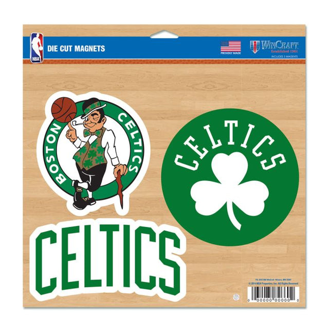 Imán de vinilo de los Boston Celtics de 11" x 11"