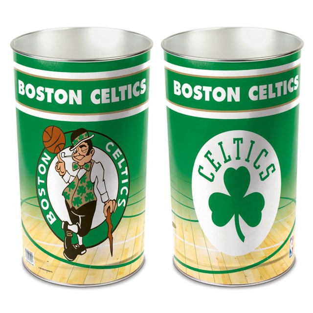 Boston Celtics Wastebasket - tapered 15"H