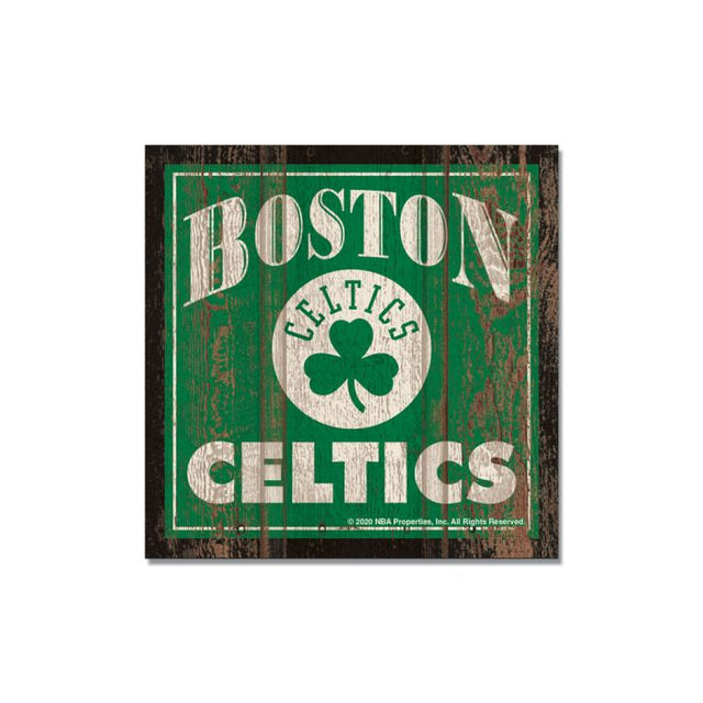 Boston Celtics Wooden Magnet 3" X 3"