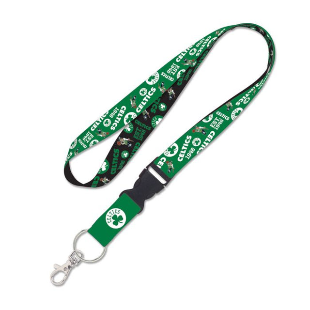 Boston Celtics scatter Lanyard w/detachable buckle 1"