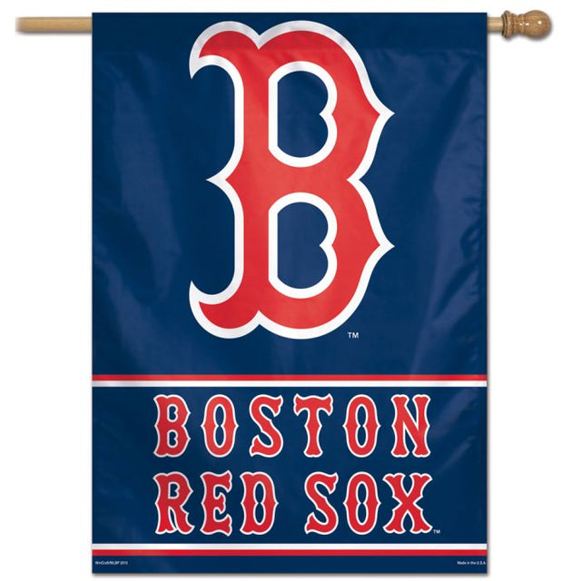 Bandera vertical de los Boston Red Sox, segundo diseño, 28" x 40"