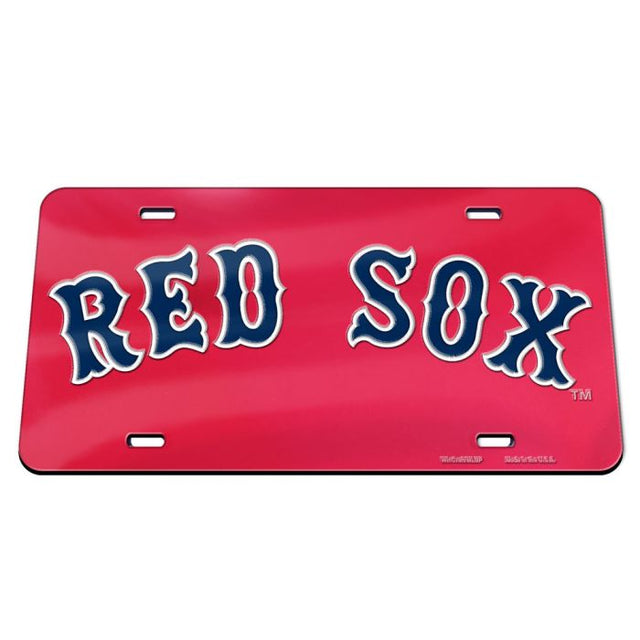 Boston Red Sox Acrylic Classic License Plates