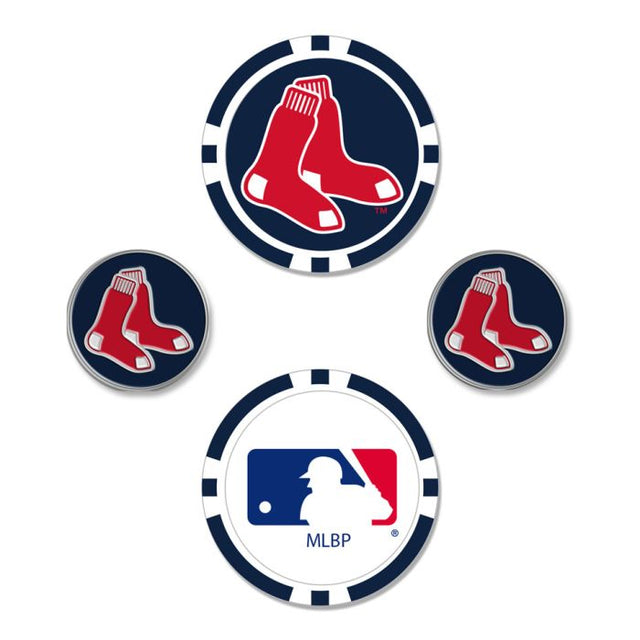 Juego de cuatro marcadores de pelota de los Boston Red Sox