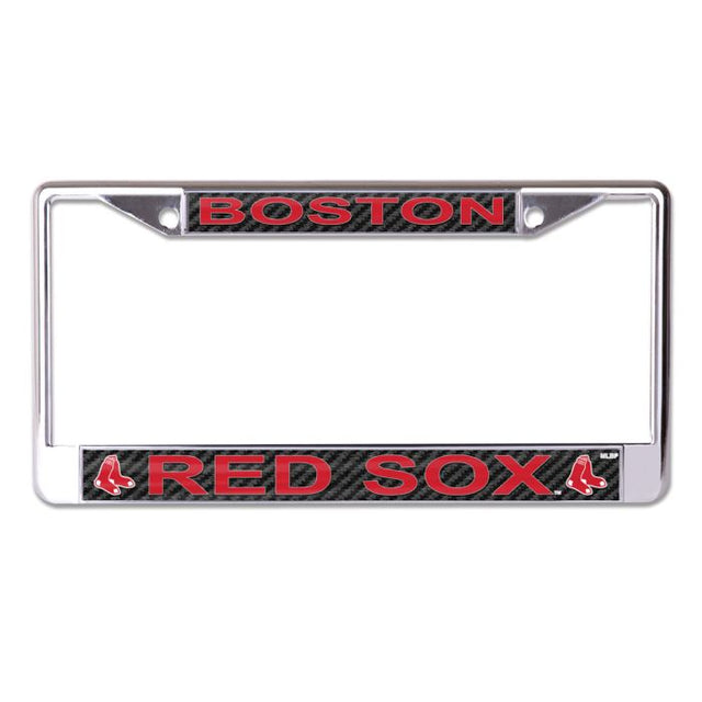 Boston Red Sox CARBON Lic Plt Frame S/L Printed