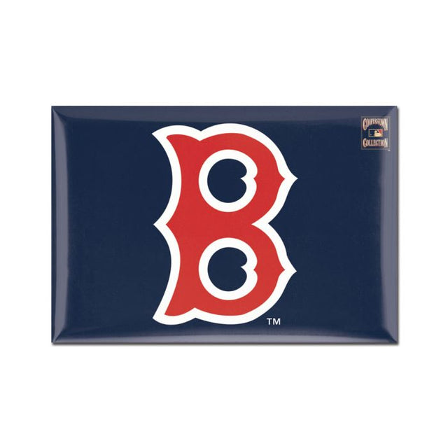 Imán de metal de los Boston Red Sox/Cooperstown, 2,5" x 3,5"