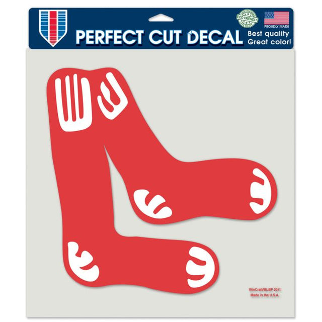 Calcomanía de color de corte perfecto de los Boston Red Sox/Cooperstown de 8" x 8"