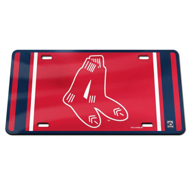 Boston Red Sox / Cooperstown Specialty Acrylic License Plate