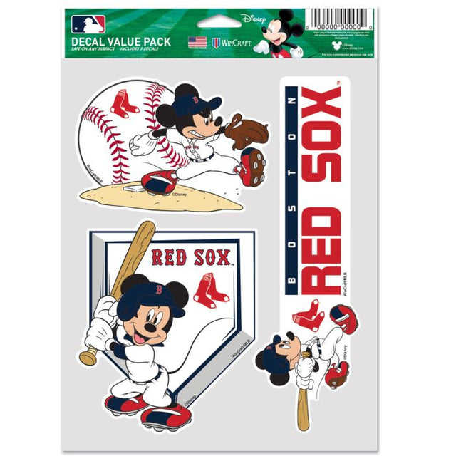 Paquete multiusos para 3 fanáticos de Boston Red Sox y Disney